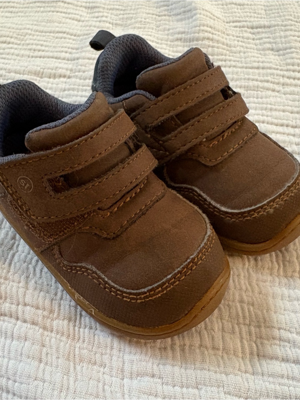 Stride Rite Brown Velcro Toddler Shoes
